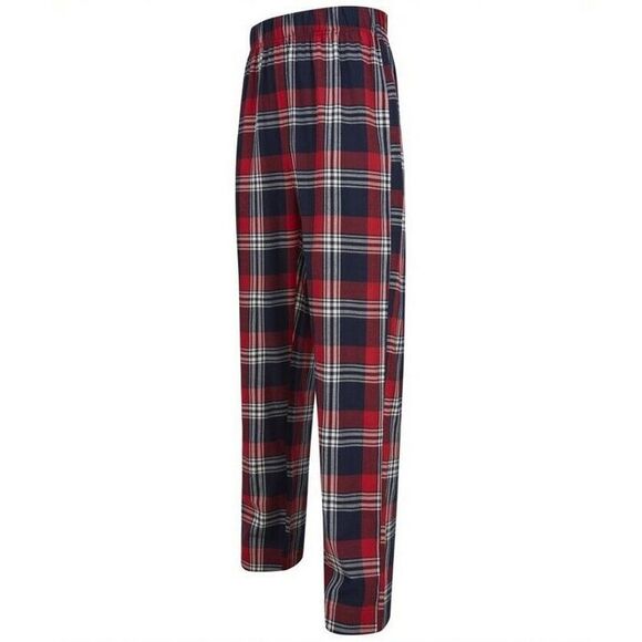 SF Mens Tartan Pajama Set / Red/Navy - Picture 7 of 8